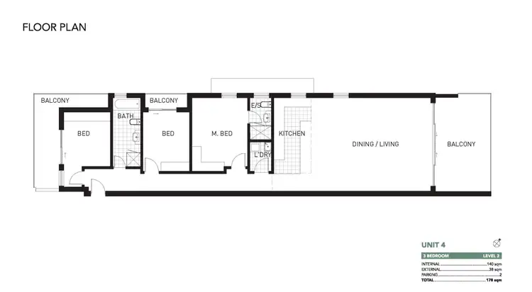 Floorplan of Homely apartment listing, 4/102 St Georges Crescent, Drummoyne NSW 2047