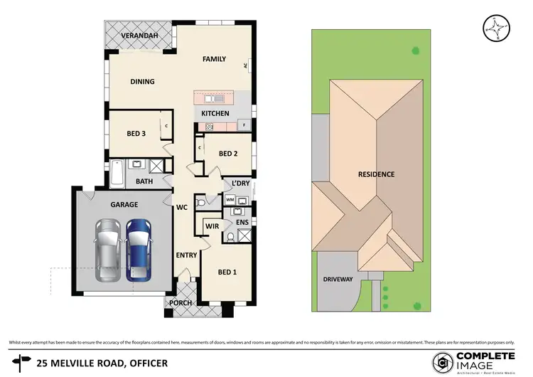 Floorplan of Homely house listing, 25 Melville Road, Officer VIC 3809