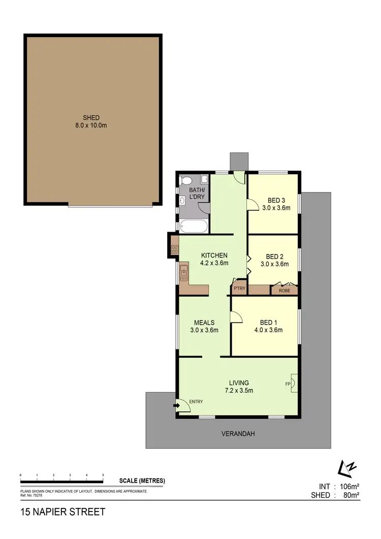 Floorplan of Homely house listing, 15 Napier Street, Eaglehawk VIC 3556