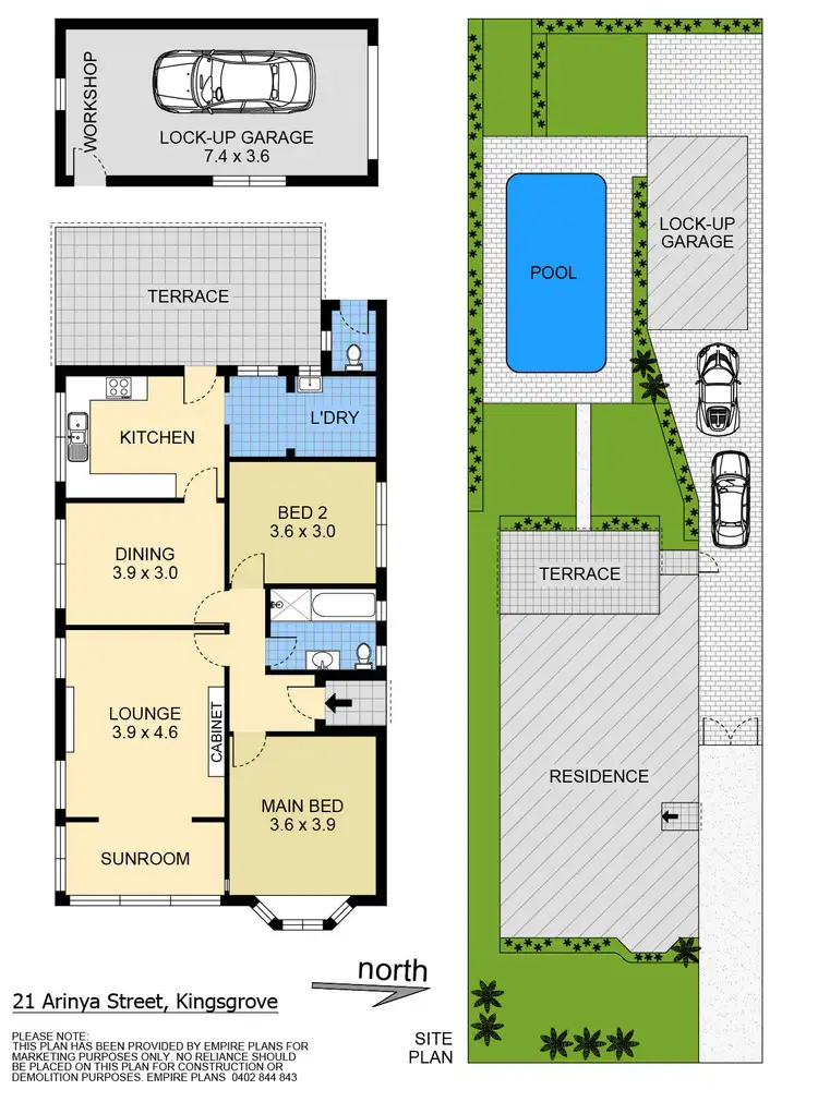 Floorplan of Homely house listing, 21 Arinya Street, Kingsgrove NSW 2208