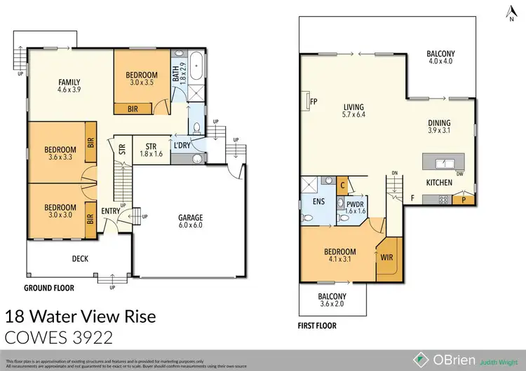 Floorplan of Homely house listing, 18 Waterview Rise, Cowes VIC 3922