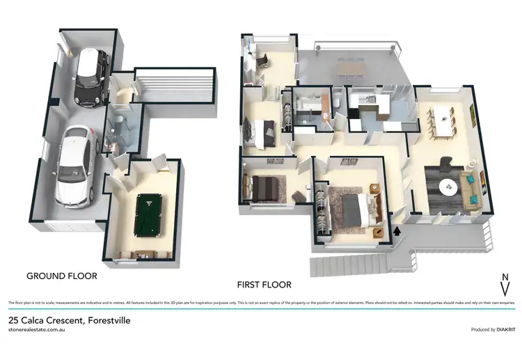 Floorplan of Homely house listing, 25 Calca Crescent, Forestville NSW 2087