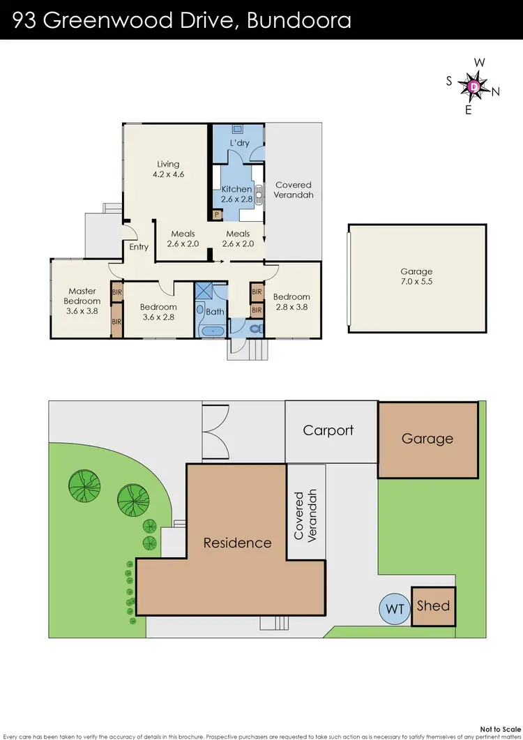 Floorplan of Homely house listing, 93 Greenwood Drive, Bundoora VIC 3083