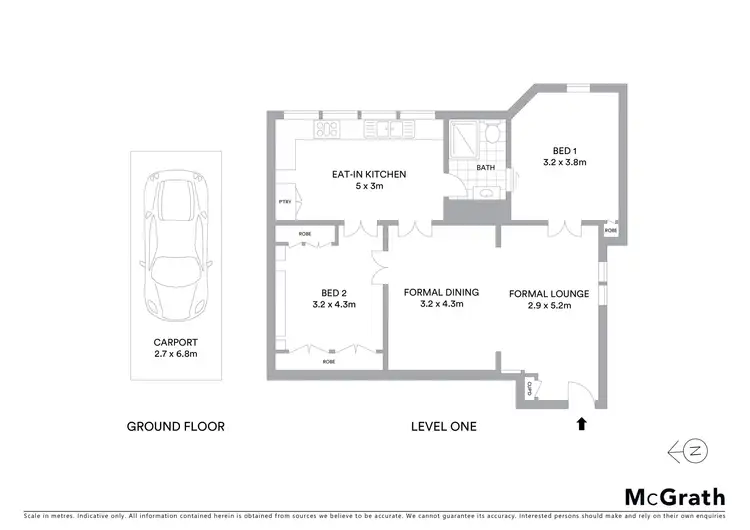 Floorplan of Homely apartment listing, 6/8 Tiree Avenue, Hunters Hill NSW 2110