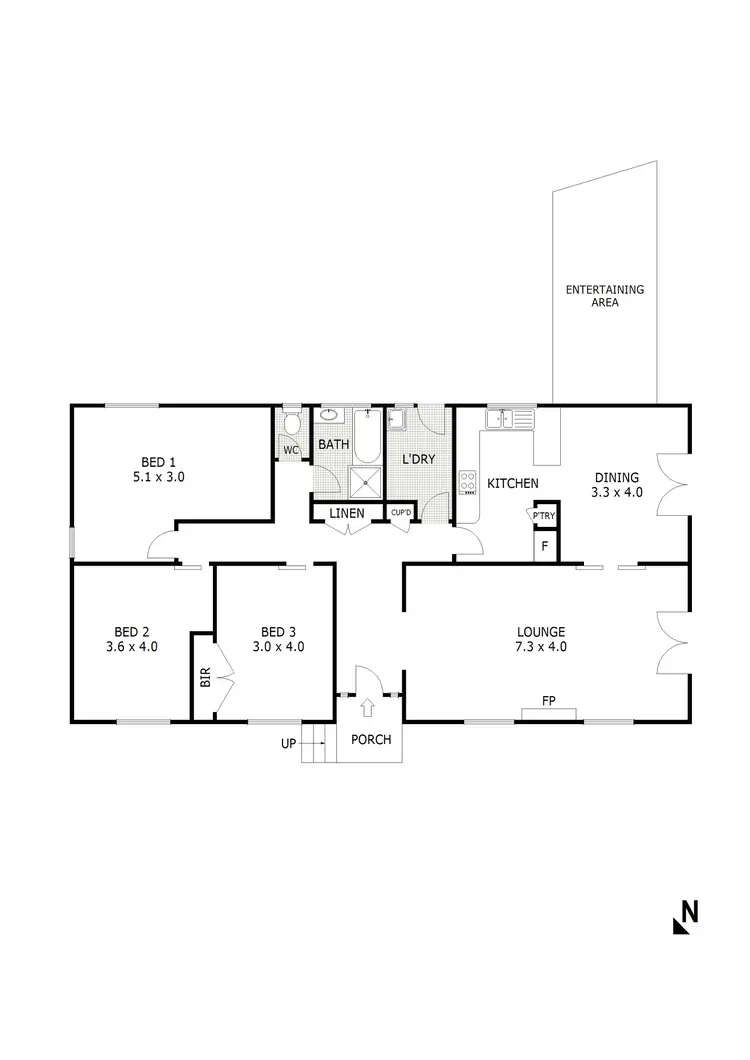 Floorplan of Homely house listing, 124 Condon Street, Kennington VIC 3550