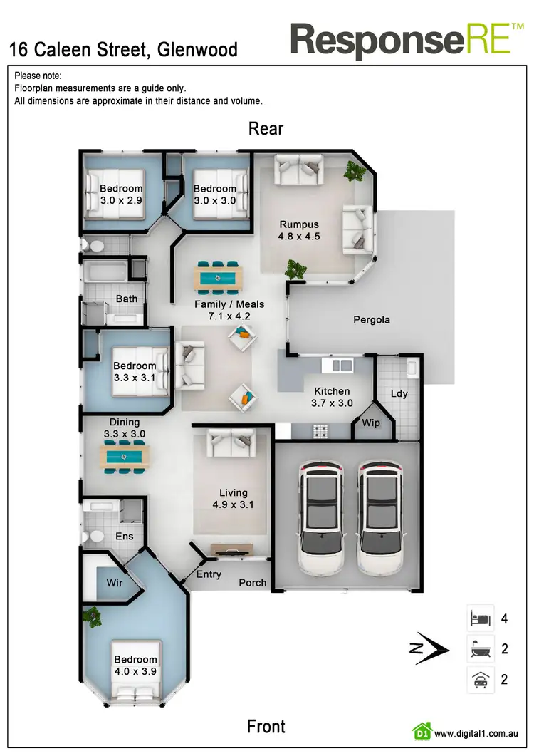 Floorplan of Homely house listing, 16 Caleen Street, Glenwood NSW 2768