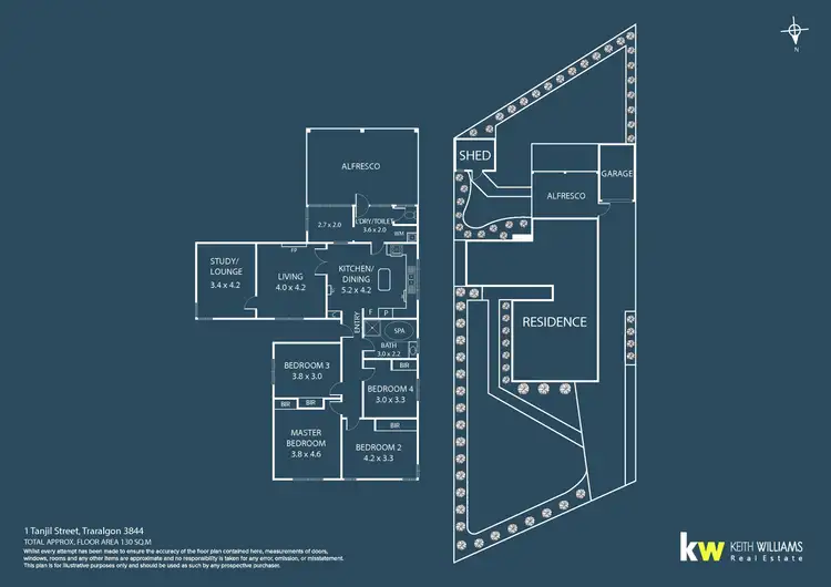 Floorplan of Homely house listing, 1 Tanjil Street, Traralgon VIC 3844