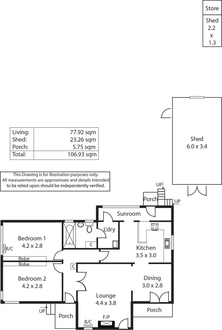 Floorplan of Homely house listing, 291 Shepherds Hill Road, Eden Hills SA 5050