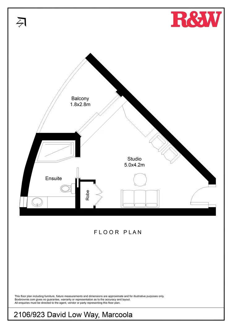 Floorplan of Homely unit listing, 2106/923 David Low Way, Marcoola QLD 4564