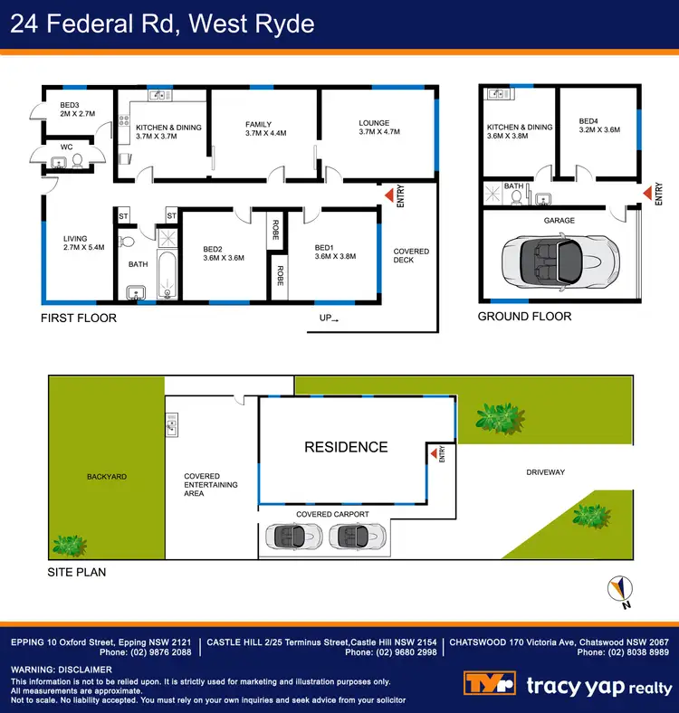 Floorplan of Homely house listing, 24 Federal Road, West Ryde NSW 2114