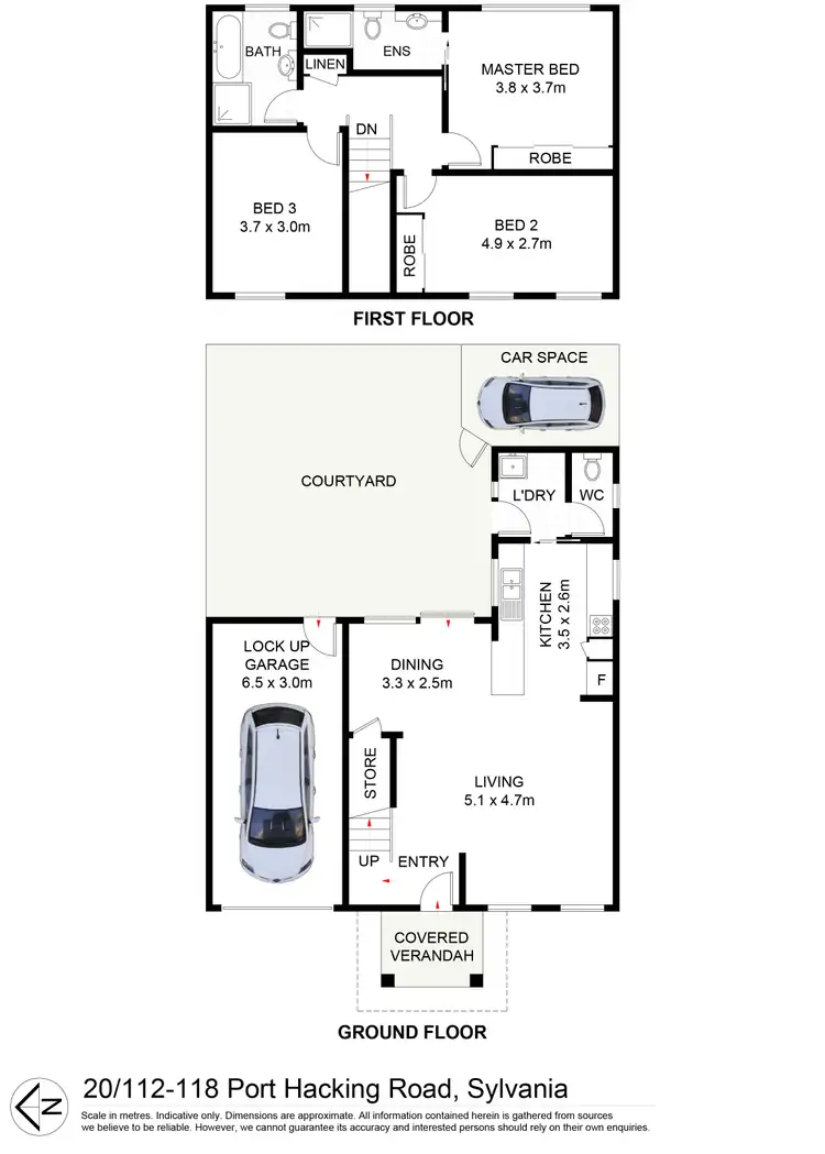 Floorplan of Homely townhouse listing, 20/112-118 Port Hacking Road, Sylvania NSW 2224