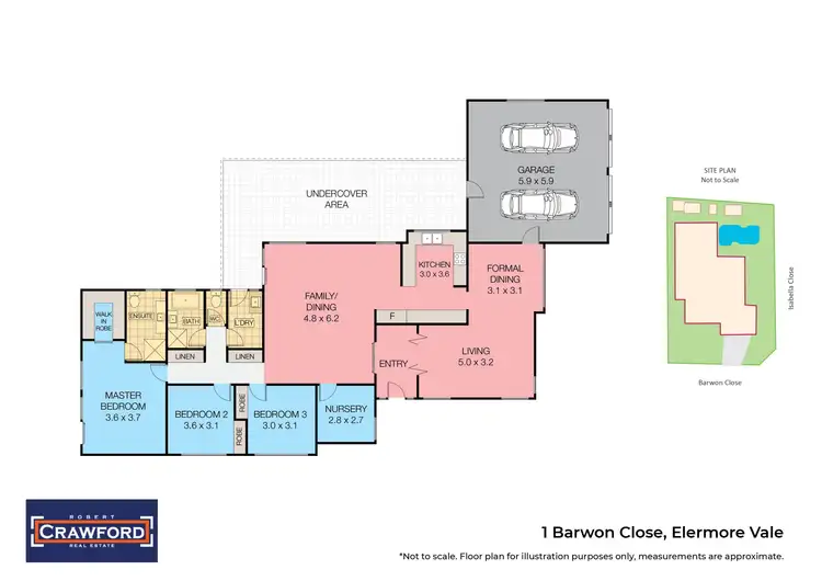 Floorplan of Homely house listing, 1 Barwon Close, Elermore Vale NSW 2287