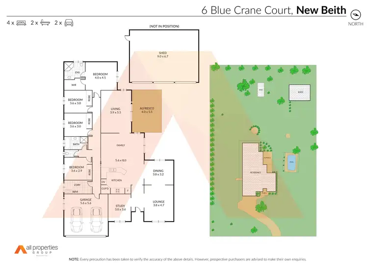 Floorplan of Homely house listing, 6-10 Blue Crane Court, New Beith QLD 4124