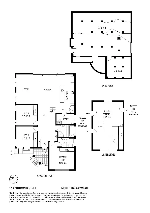 Floorplan of Homely house listing, 16 Condover Street, North Balgowlah NSW 2093