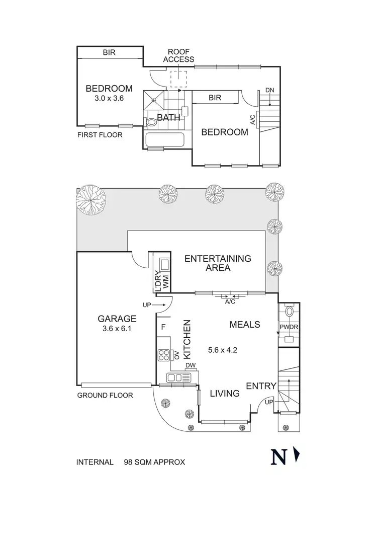 Floorplan of Homely townhouse listing, 2/49 Westgate Street, Pascoe Vale South VIC 3044