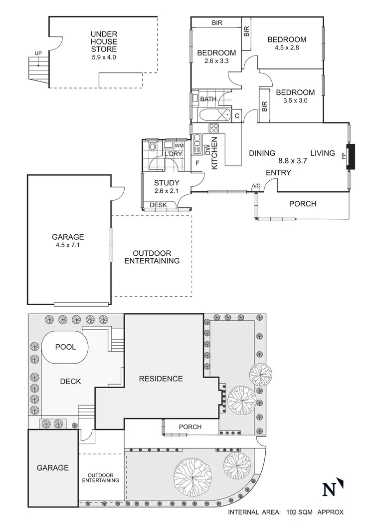 Floorplan of Homely house listing, 1 Meadow Street, Coburg VIC 3058