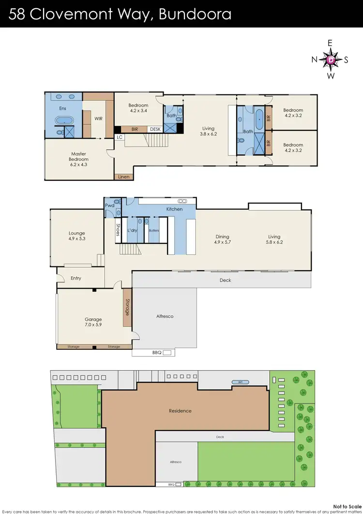 Floorplan of Homely house listing, 58 Clovemont Way, Bundoora VIC 3083