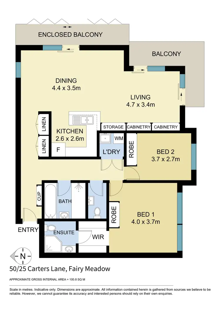Floorplan of Homely apartment listing, 50/25 Carters Lane, Fairy Meadow NSW 2519