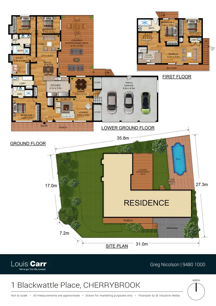 Floorplan of Homely house listing, 1 Blackwattle Place, Cherrybrook NSW 2126