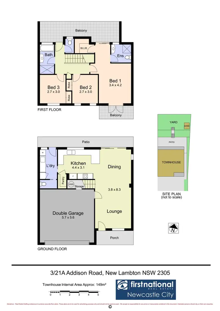 Floorplan of Homely townhouse listing, 3/21A Addison Road, New Lambton NSW 2305