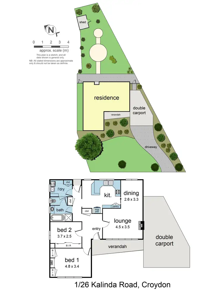 Floorplan of Homely house listing, 1/26 Kalinda Road, Croydon VIC 3136