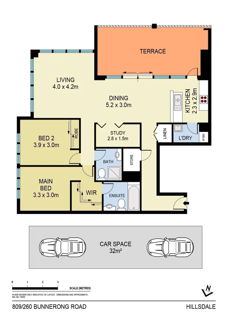 Floorplan of Homely apartment listing, 809/260 Bunnerong Road, Hillsdale NSW 2036