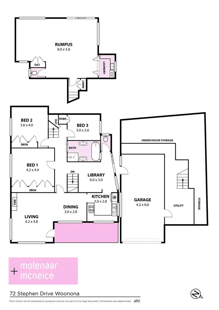 Floorplan of Homely house listing, 72 Stephen Drive, Woonona NSW 2517