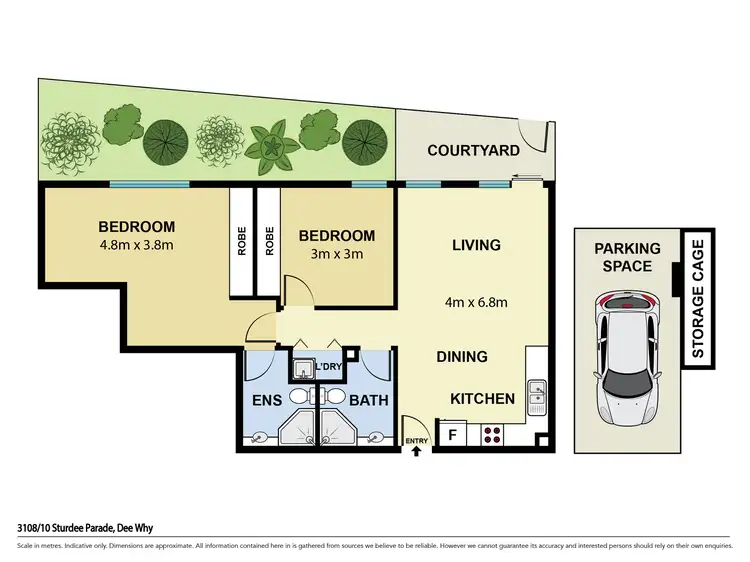 Floorplan of Homely apartment listing, 3108/10 Sturdee Parade, Dee Why NSW 2099