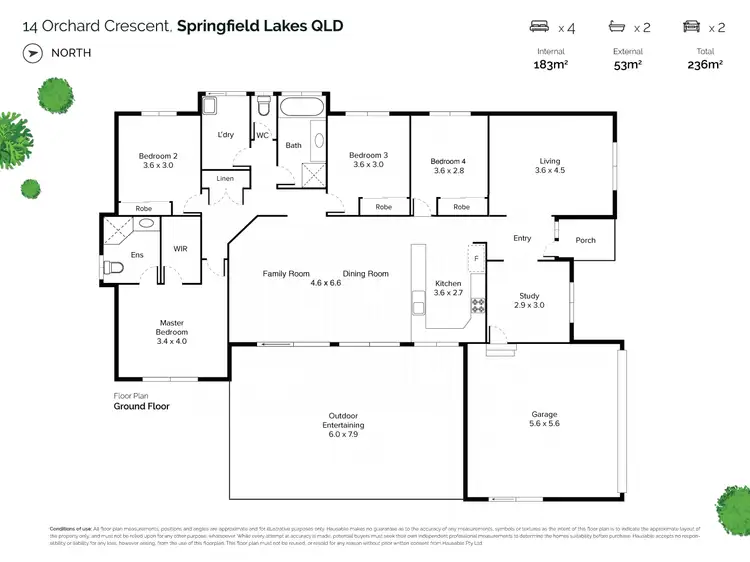 Floorplan of Homely house listing, 14 Orchard Crescent, Springfield Lakes QLD 4300
