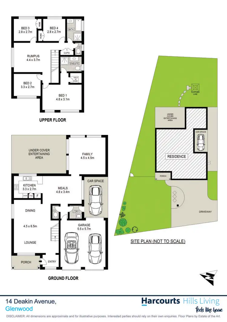 Floorplan of Homely house listing, 14 Deakin Avenue, Glenwood NSW 2768