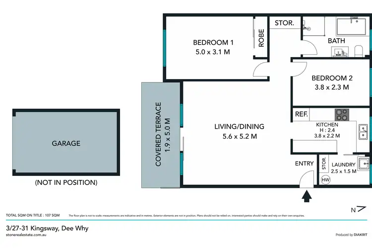 Floorplan of Homely unit listing, 3/27-31 Kingsway, Dee Why NSW 2099