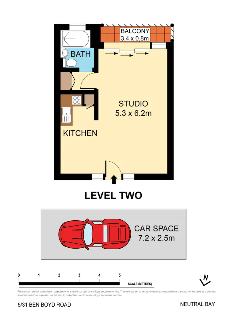 Floorplan of Homely apartment listing, 5/31 Ben Boyd Road, Neutral Bay NSW 2089