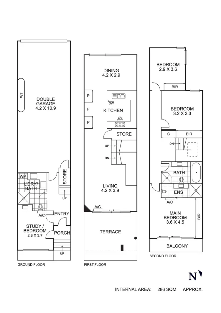 Floorplan of Homely townhouse listing, 21 Inca Way, Coburg VIC 3058