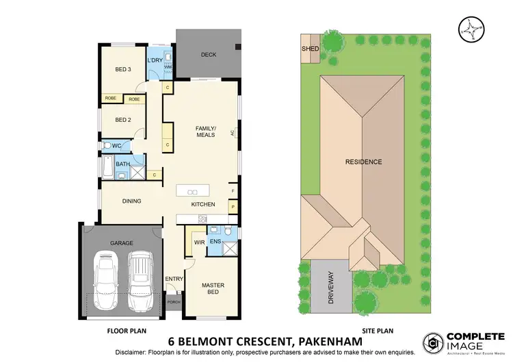 Floorplan of Homely house listing, 6 Belmont Crescent, Pakenham VIC 3810