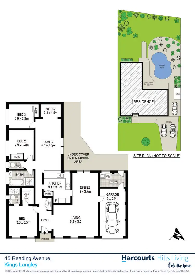 Floorplan of Homely house listing, 45 Reading Avenue, Kings Langley NSW 2147