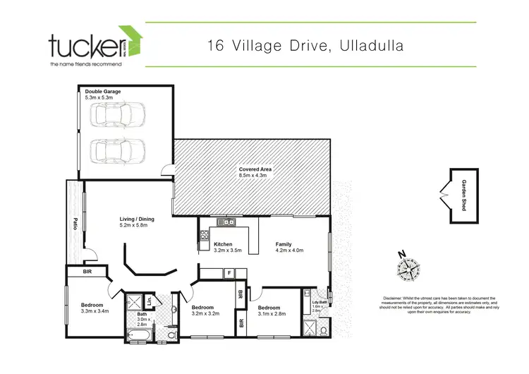 Floorplan of Homely house listing, 16 Village Drive, Ulladulla NSW 2539