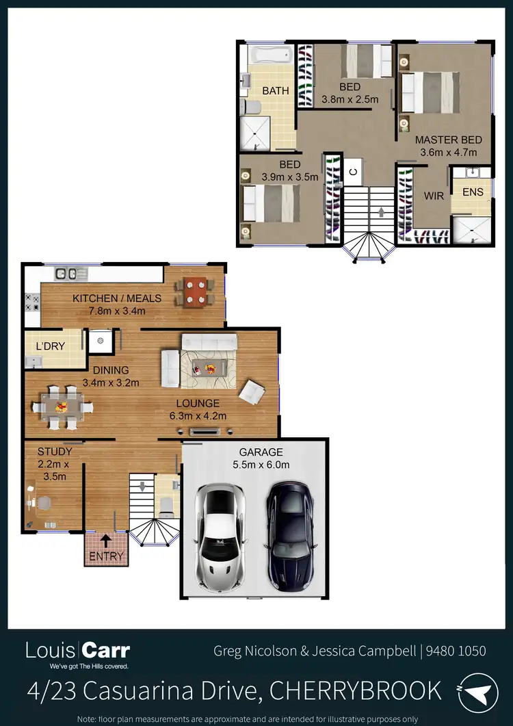 Floorplan of Homely townhouse listing, 4/23-25 Casuarina Drive, Cherrybrook NSW 2126