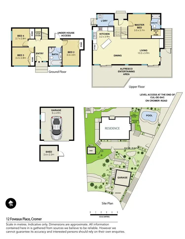 Floorplan of Homely house listing, 12 Foveaux Place, Cromer NSW 2099