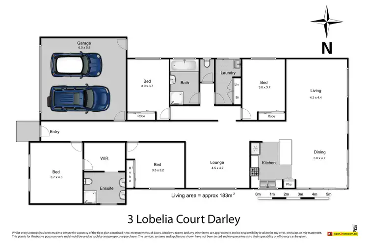 Floorplan of Homely house listing, 3 Lobelia Court, Darley VIC 3340