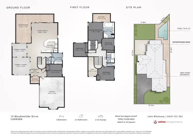 Floorplan of Homely house listing, 10 Meadowlake Drive, Carrara QLD 4211