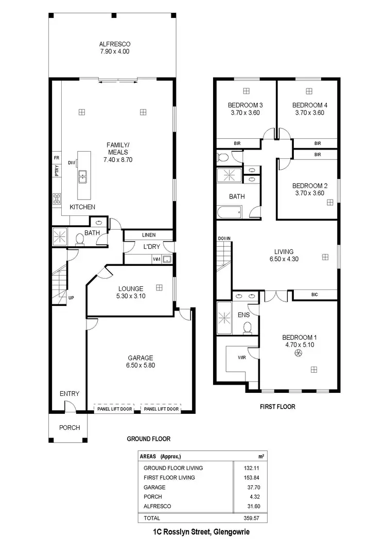 Floorplan of Homely house listing, 1C Rosslyn Street, Glengowrie SA 5044