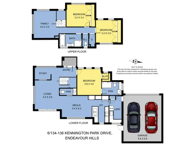 Floorplan of Homely unit listing, 6/134-136 Kennington Park Drive, Endeavour Hills VIC 3802