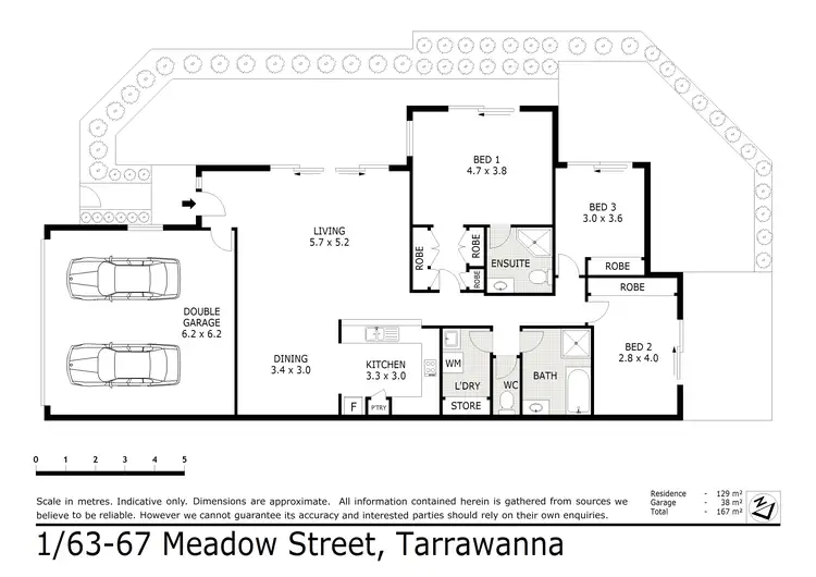Floorplan of Homely villa listing, 1/63-67 Meadow Street, Tarrawanna NSW 2518
