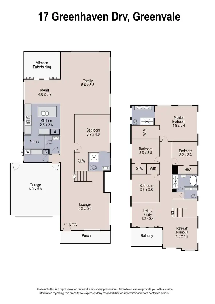 Floorplan of Homely house listing, 17 Greenhaven Drive, Greenvale VIC 3059