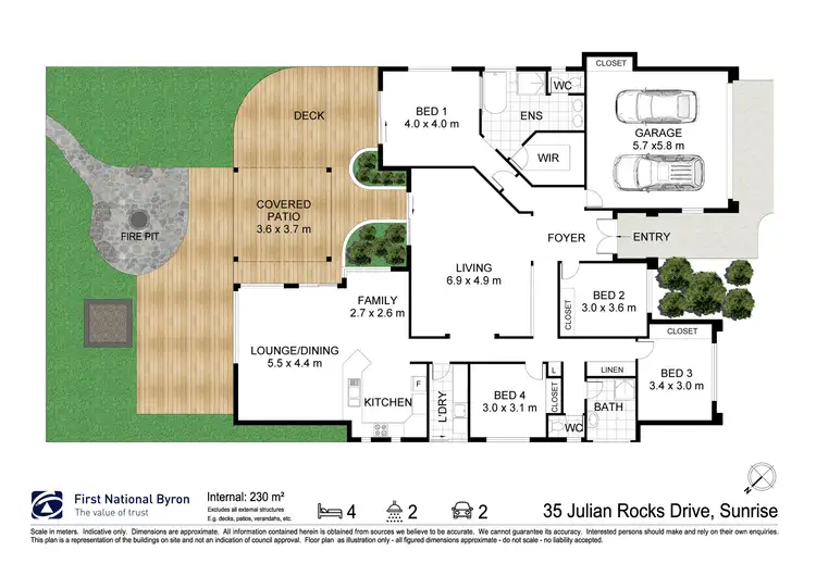 Floorplan of Homely house listing, 35 Julian Rocks Drive, Byron Bay NSW 2481