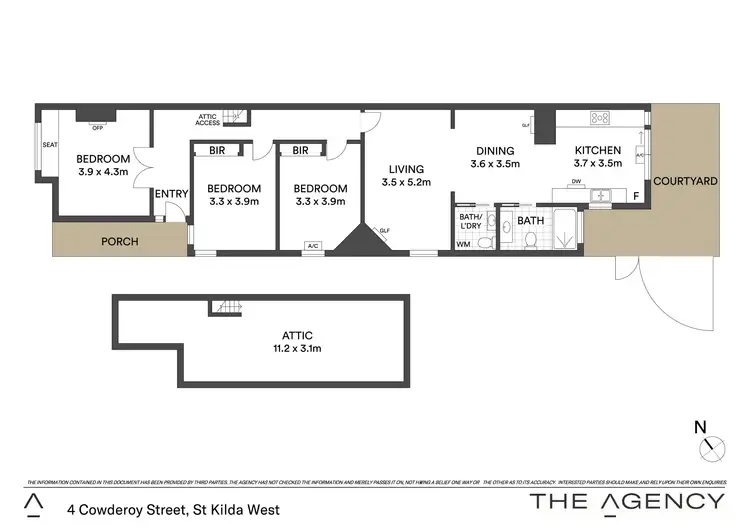 Floorplan of Homely house listing, 4 Cowderoy Street, St Kilda West VIC 3182