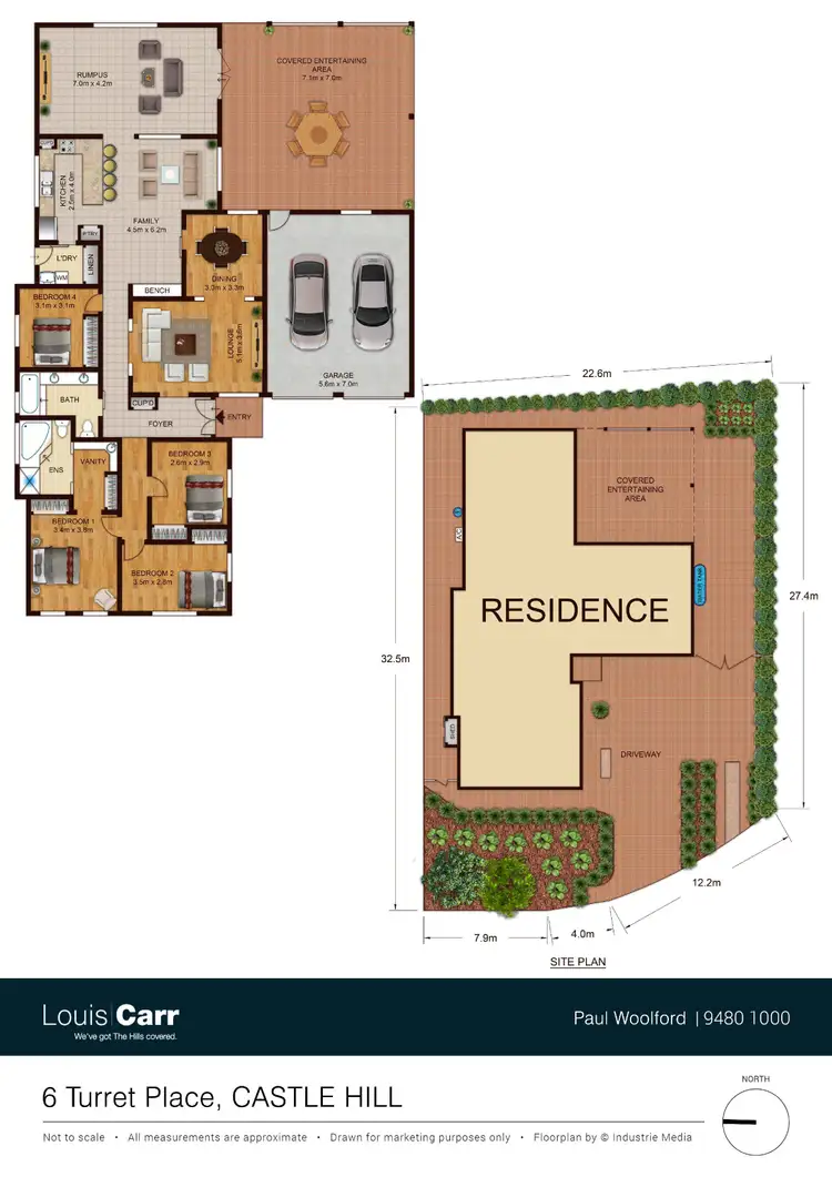 Floorplan of Homely house listing, 6 Turret Place, Castle Hill NSW 2154