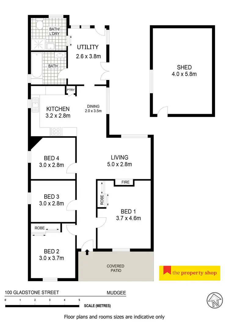 Floorplan of Homely house listing, 100 Gladstone Street, Mudgee NSW 2850