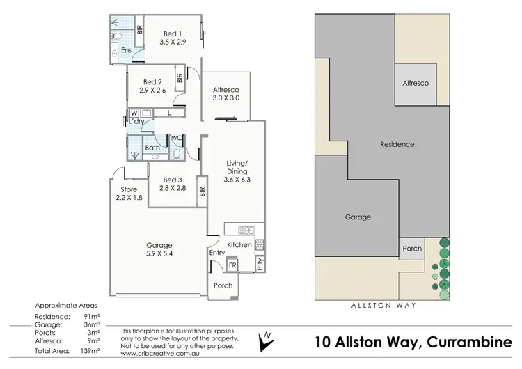 Floorplan of Homely house listing, 10 Allston Way, Currambine WA 6028