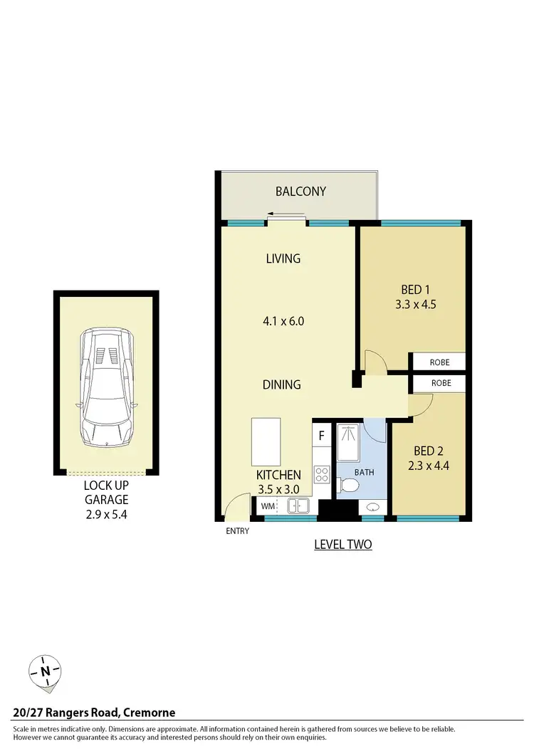 Floorplan of Homely apartment listing, 20/27 Rangers Road, Cremorne NSW 2090